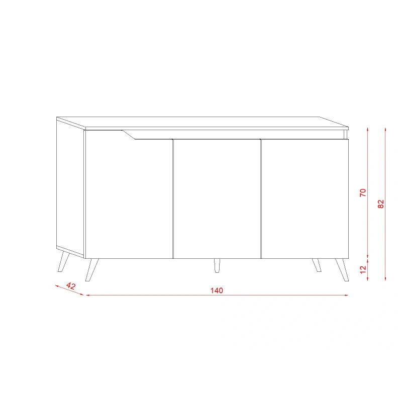 Komoda TUE TU02 LE 2K