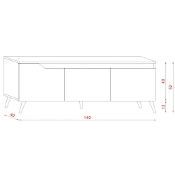Szafka RTV TUE TU01 LE 2K Szafka RTV TUE TU01 LE 2K
