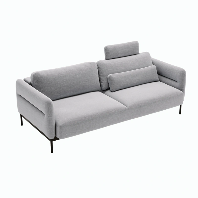 Narożnik L-kształtny Duero z pufą i funkcją spania Narożnik L-kształtny Duero z pufą i funkcją spania