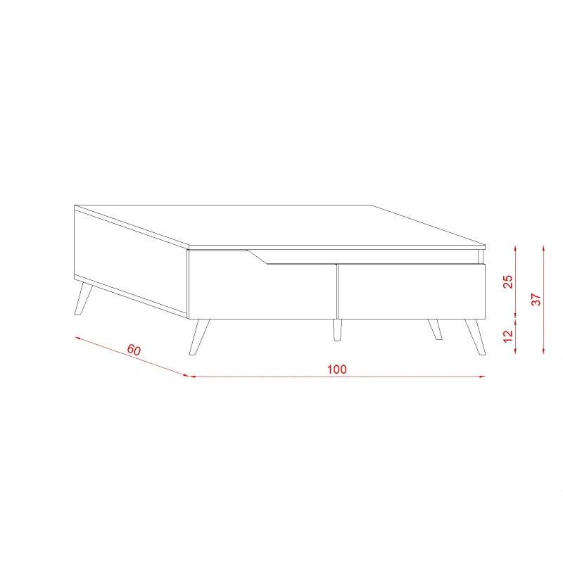Stolik kawowy TUE LE TU05 2K Stolik kawowy TUE LE TU05 2K