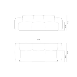 Sofa 3 osobowa Lola tkanina boucle Windsor & Co Sofa 3 osobowa Lola tkanina boucle Windsor & Co
