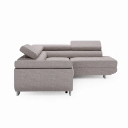 Narożnik L-Kształtny Anton z regulowanymi zagłówkami popiel Narożnik L-Kształtny Anton z regulowanymi zagłówkami popiel