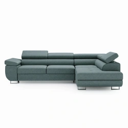 Narożnik L-Kształtny Anton z regulowanymi zagłówkami turkusowy