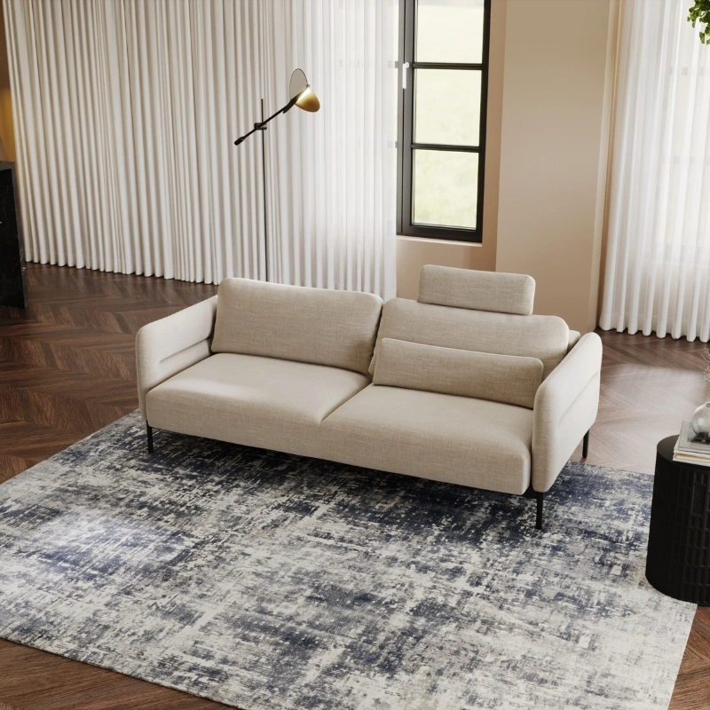 Narożnik L-kształtny Duero z pufą i funkcją spania Narożnik L-kształtny Duero z pufą i funkcją spania