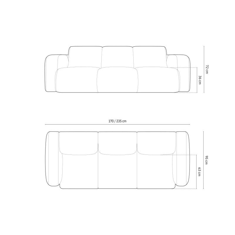 Sofa 2 osobowa Lola tkanina szenilowa Haga Windsor & Co Sofa 2 osobowa Lola tkanina szenilowa Haga Windsor & Co