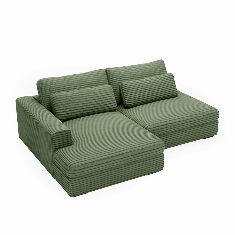 Narożnik Leida L z funkcją spania i pojemnikiem oliwkowy sztruks Narożnik Leida L z funkcją spania i pojemnikiem oliwkowy sztruks