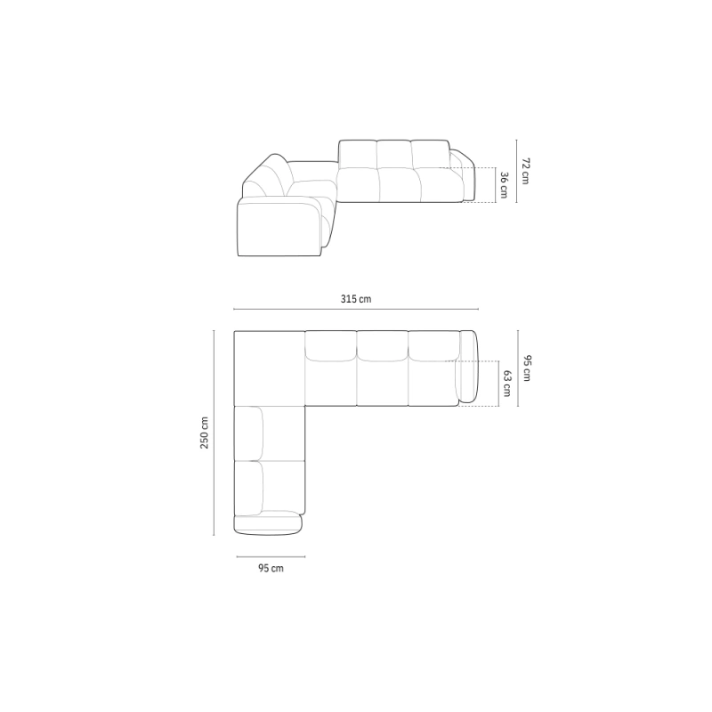 Narożnik 6 osobowy Lola tkanina szenilowa Haga Windsor & Co Narożnik 6 osobowy Lola tkanina szenilowa Haga Windsor & Co