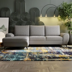 Narożnik L-kształtny Loki z funkcją spania i pojemnikami na pościel Narożnik L-kształtny Loki z funkcją spania i pojemnikami na pościel