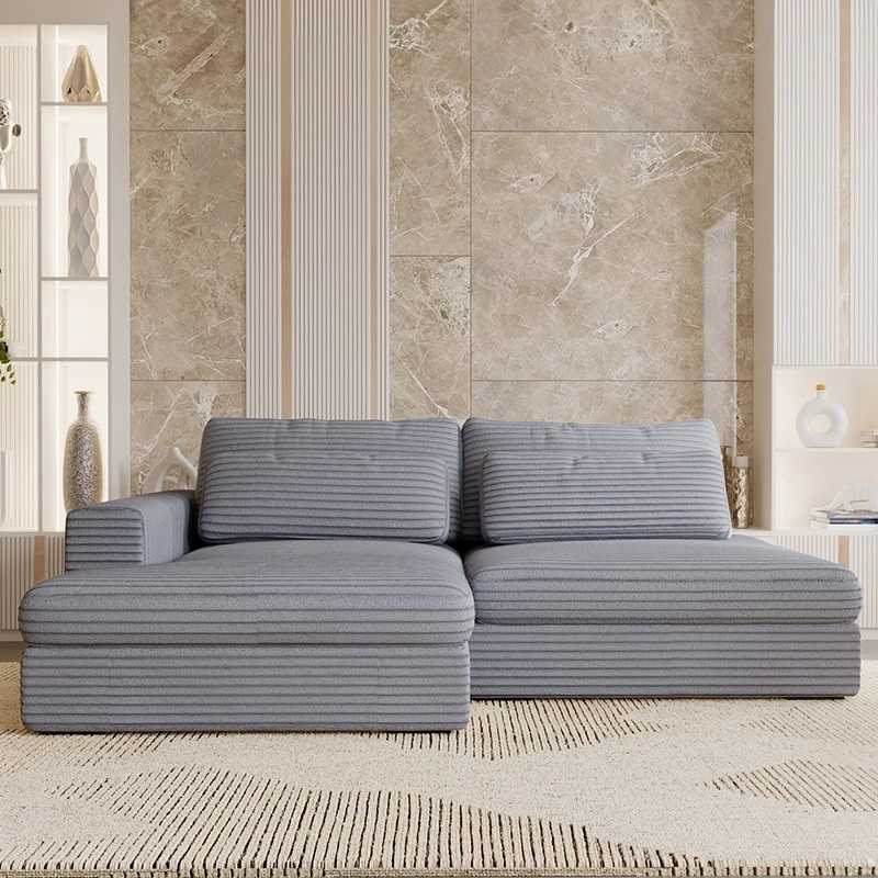 Narożnik Leida L z funkcją spania i pojemnikiem ciemny popiel sztruks Narożnik Leida L z funkcją spania i pojemnikiem ciemny popiel sztruks