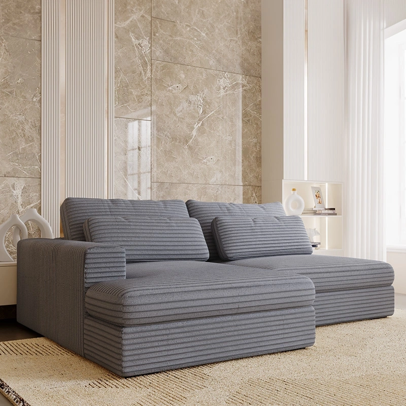 Narożnik Leida L z funkcją spania i pojemnikiem ciemny popiel sztruks Narożnik Leida L z funkcją spania i pojemnikiem ciemny popiel sztruks