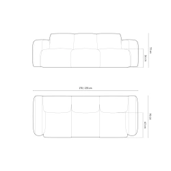 Sofa 2 osobowa Lola tkanina szenilowa Rebel Windsor & Co Sofa 2 osobowa Lola tkanina szenilowa Rebel Windsor & Co