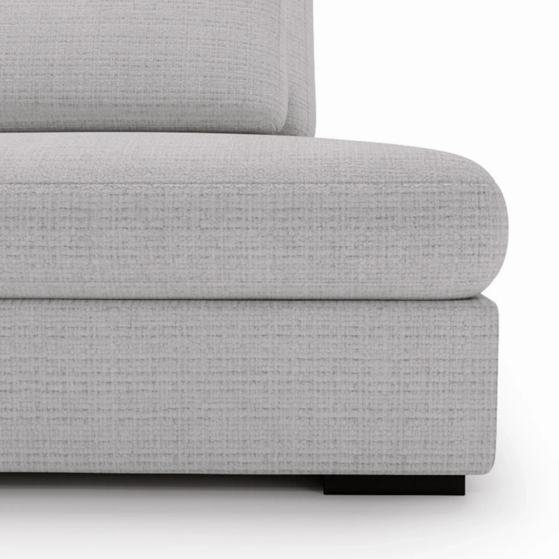 Narożnik Leida L z funkcją spania i pojemnikiem srebrny szenil Narożnik Leida L z funkcją spania i pojemnikiem srebrny szenil