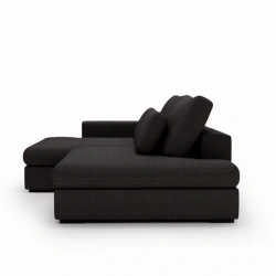 Narożnik Leida L z funkcją spania i pojemnikiem antracytowy szenil Narożnik Leida L z funkcją spania i pojemnikiem antracytowy szenil