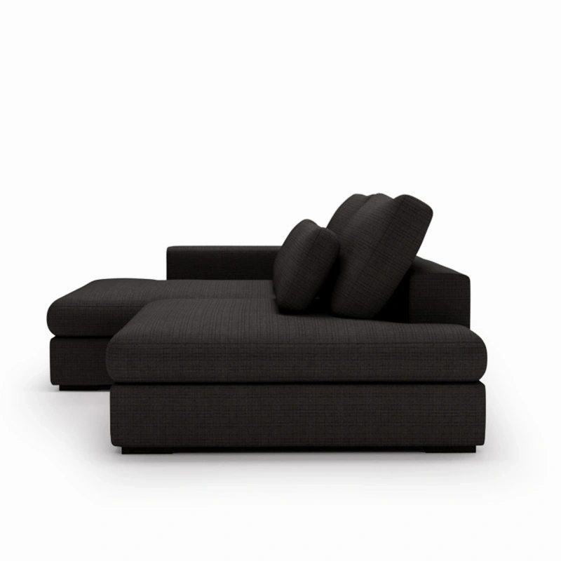 Narożnik Leida L z funkcją spania i pojemnikiem antracytowy szenil Narożnik Leida L z funkcją spania i pojemnikiem antracytowy szenil