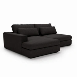 Narożnik Leida L z funkcją spania i pojemnikiem antracytowy szenil Narożnik Leida L z funkcją spania i pojemnikiem antracytowy szenil