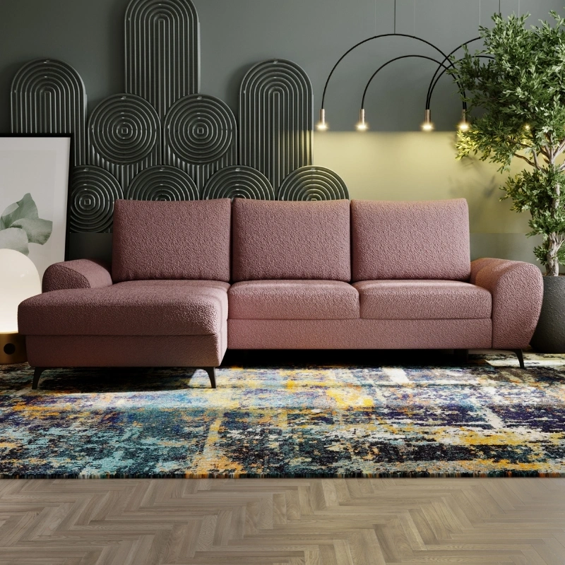 Narożnik L-kształtny Loki z funkcją spania i pojemnikami na pościel Narożnik L-kształtny Loki z funkcją spania i pojemnikami na pościel