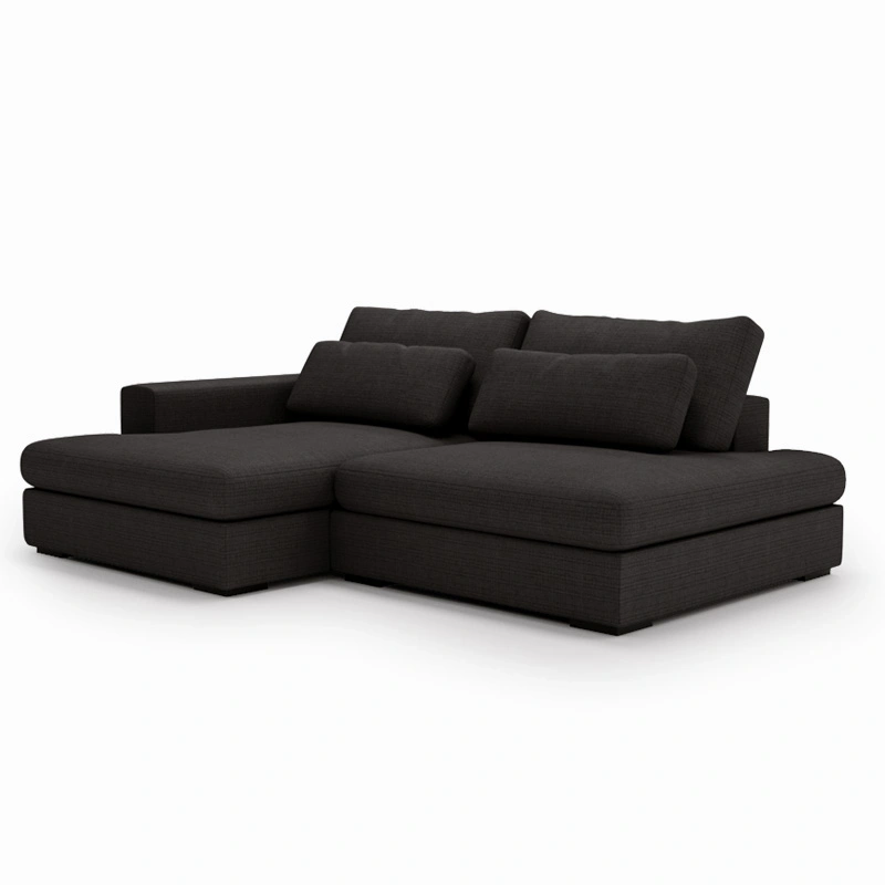 Narożnik Leida L z funkcją spania i pojemnikiem antracytowy szenil Narożnik Leida L z funkcją spania i pojemnikiem antracytowy szenil